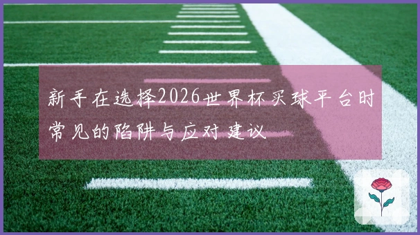 新手在选择2026世界杯买球平台时常见的陷阱与应对建议